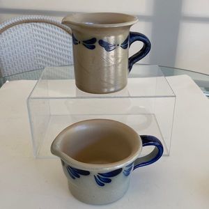 Vintage Stoneware Pottery Set of 2